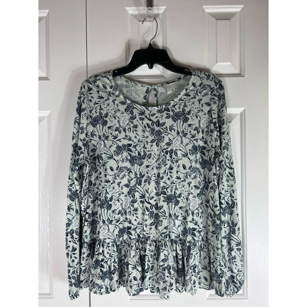 Lucky Womens Floral Blouse Size L